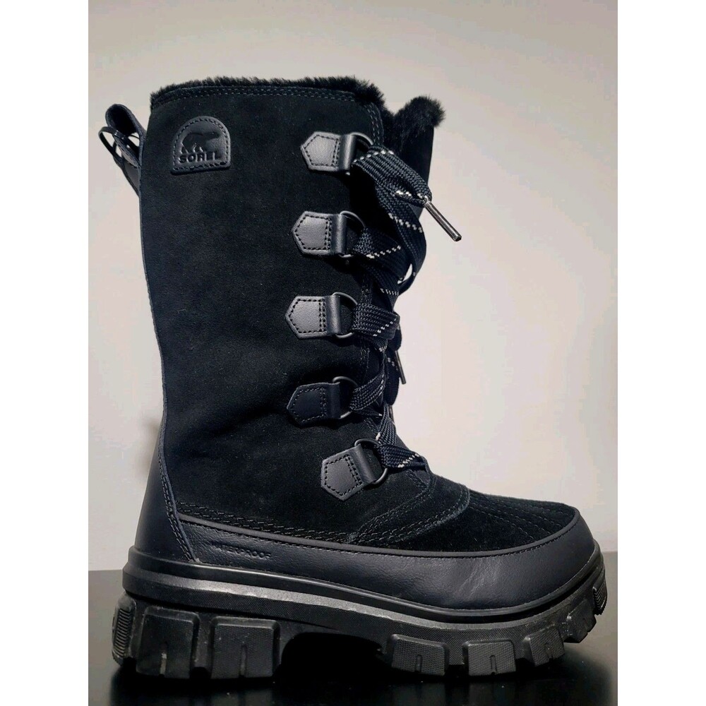 SOREL WOMEN'S TIVOLI V TALL WATERPROOF BOOT SIZE: WOMEN 8 (AU/UK W6.5) BLACK